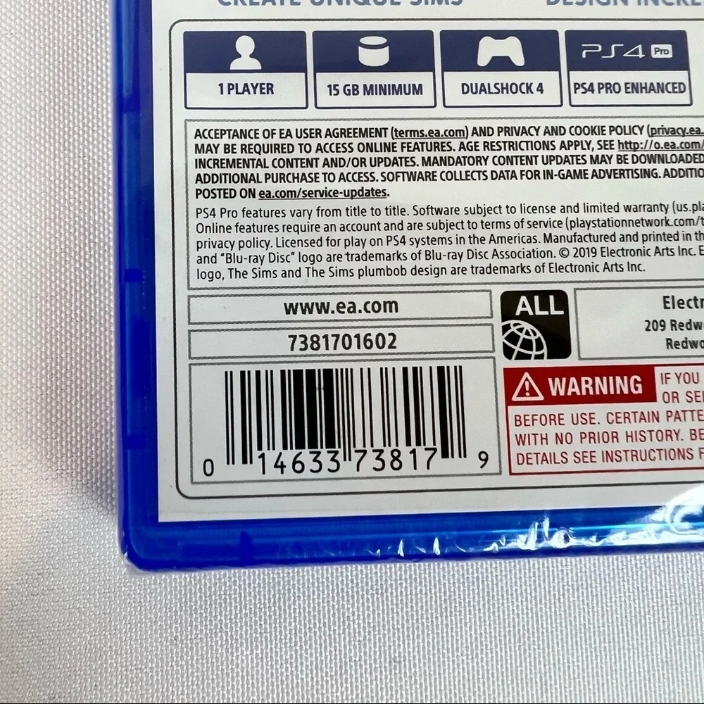 NEW Sims 4 PS4 PlayStation 4 Video Game
